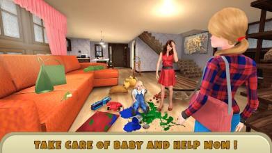 Real Family Babysitter Helping Mom Simulator 3D截图4