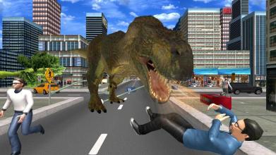 Angry Dinosaur City Attack Simulator 3D截图1