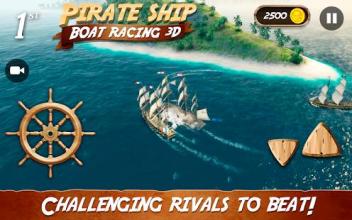 Pirate Ship Boat Racing 3D截图5