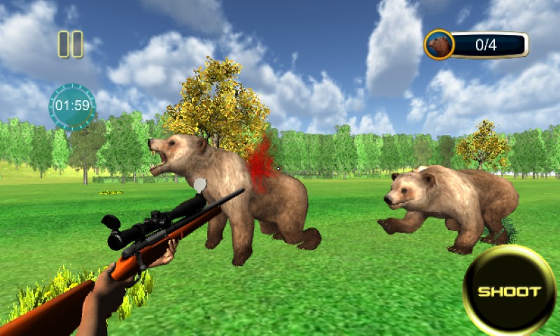 Jungle Bear Sniper Hunt 2015截图4