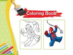 Lego spider hero coloring game截图2