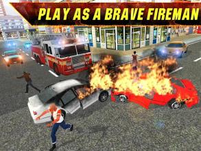 Fire Truck Rescue : City Firefighter Hero截图2