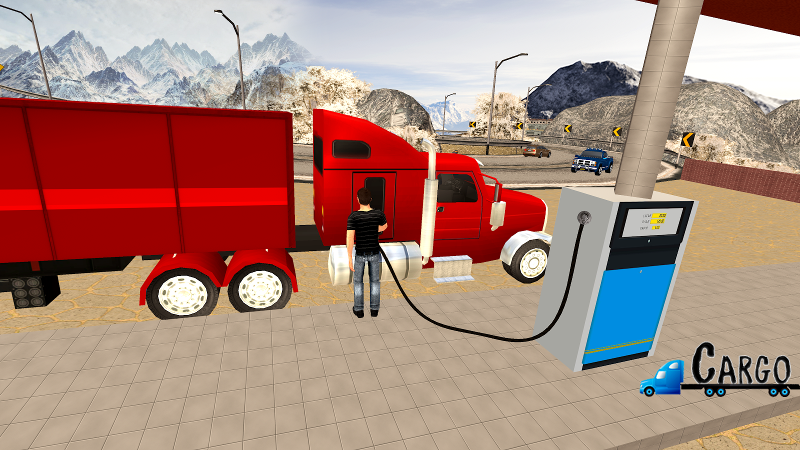 Offroad Truck Cargo Delivery Forklift Driver Game截图1