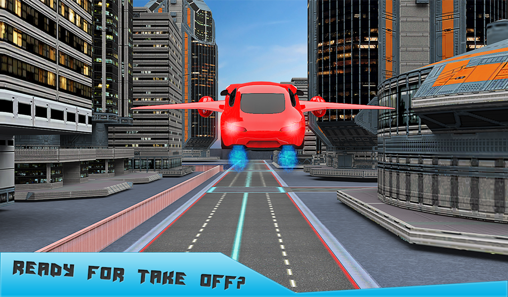 未来飞行机器人汽车出租车运输游戏截图4