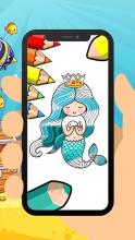 Mermaid Coloring for Kids截图2