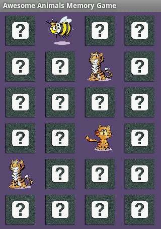 Awesome Animals Memory Game截图2