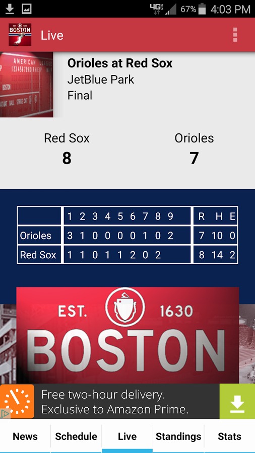 Boston Baseball Free截图3