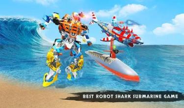 US Army Robot Shark Submarine Transform Robot Game截图5