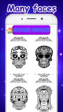 Sugar Skull coloring Mandala book截图2