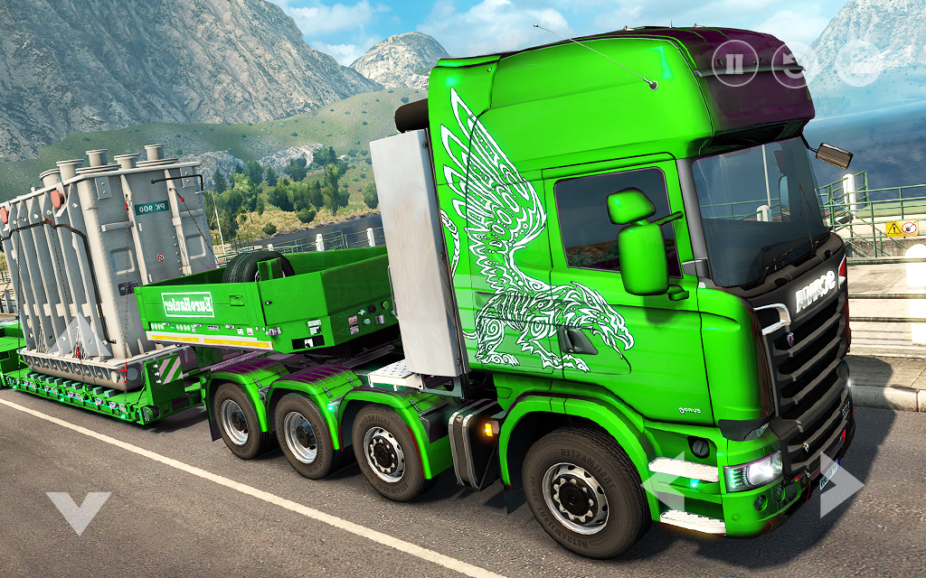 Euro Truck: Heavy Cargo Transport Delivery Game 3D截图3