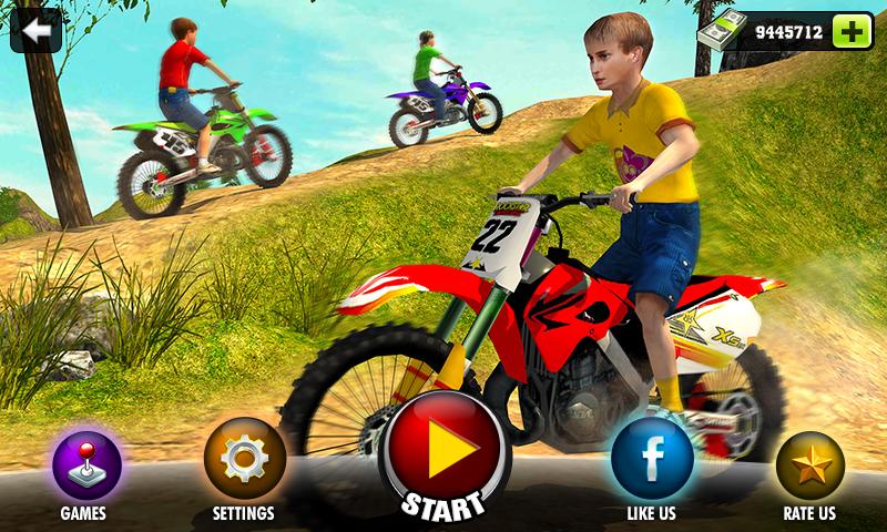 Kids Downhill Mountain Motorbike Riding截图2