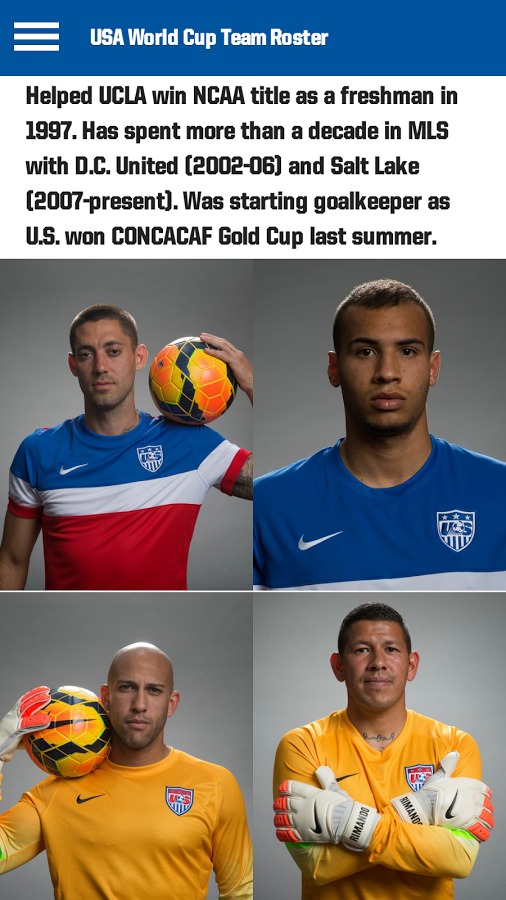 World Cup USA Soccer Team Free截图4