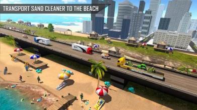 Beach Cleaner Sand Excavator Simulator截图1