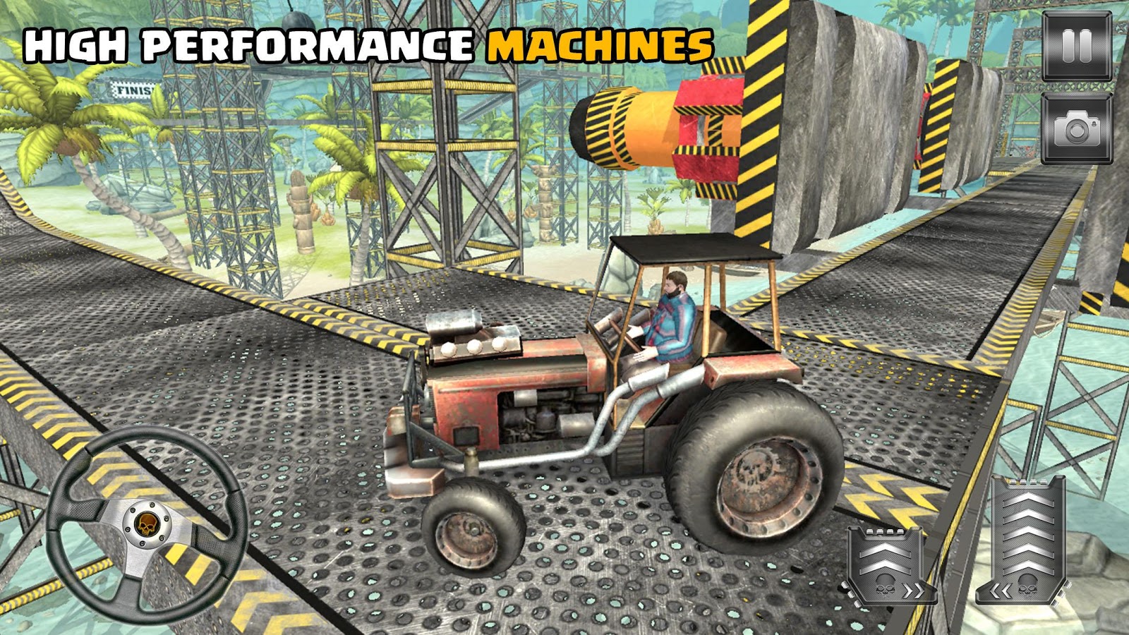 Impossible Tractor Stunts : Offroad Tracks截图4