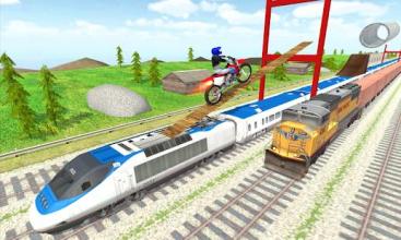 Tricky Bike Train Stunts Trail截图5