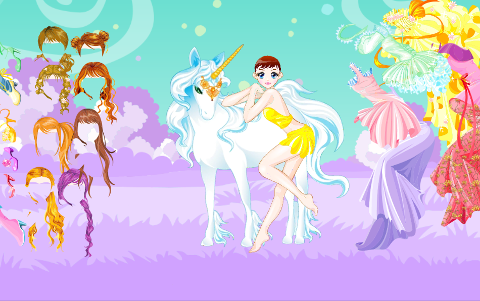Fairy and the Unicorn Dressup截图1