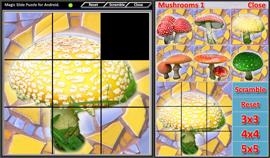 Magic Slide Puzzle Mushrooms 1截图4