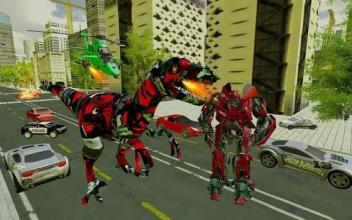 Dino Robot Attack Transform City Battle截图5