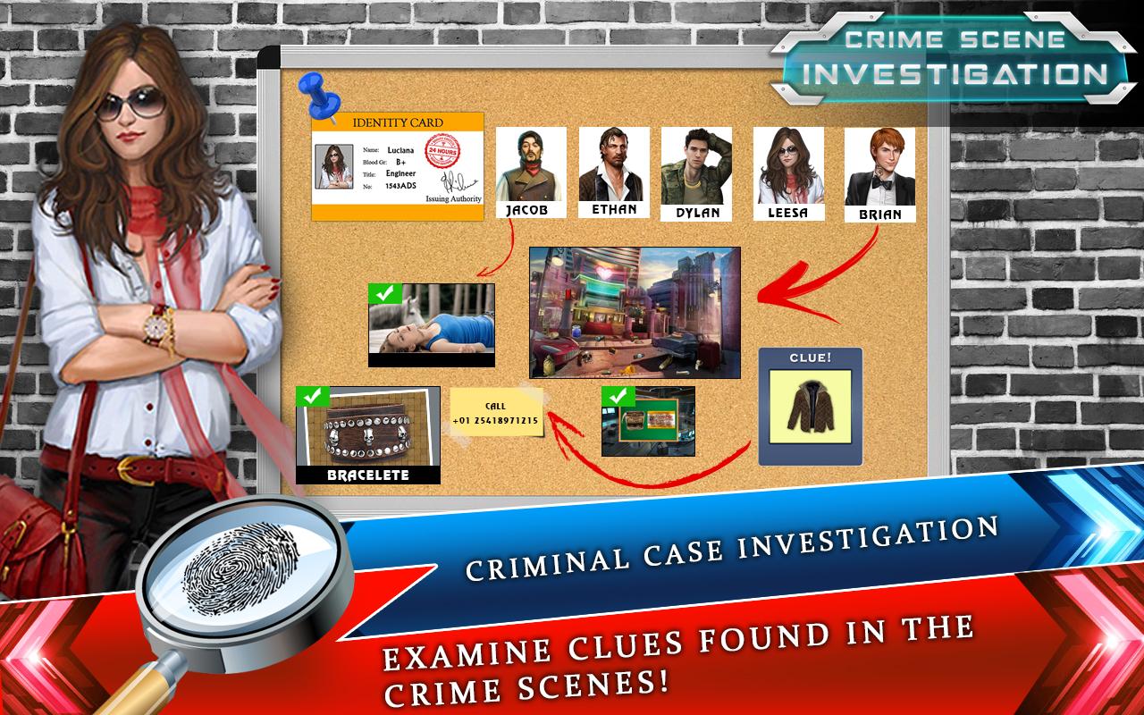 Criminal Case investigation : Hidden Objects Free截图5