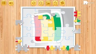 Jigsaw Puzzle National Flags FI - Educational Game截图2