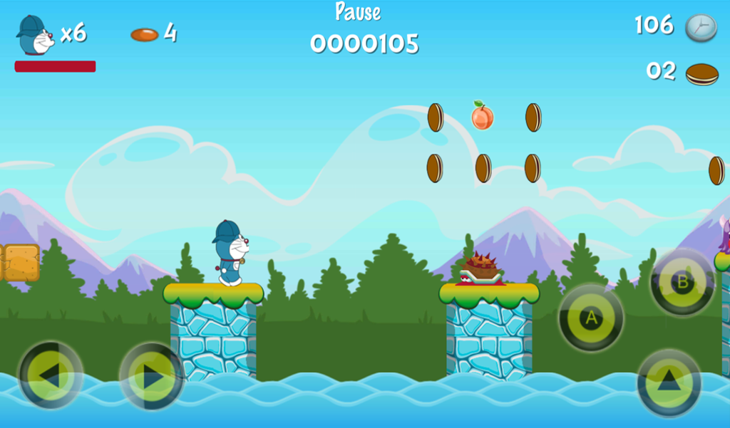 Super Jungle Doraemon Adventures Game截图2