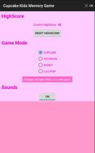 Cupcake & Desserts Kids Memory Matching Game截图1