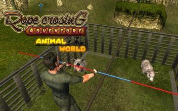 VR Animal World Rope Crossing截图1