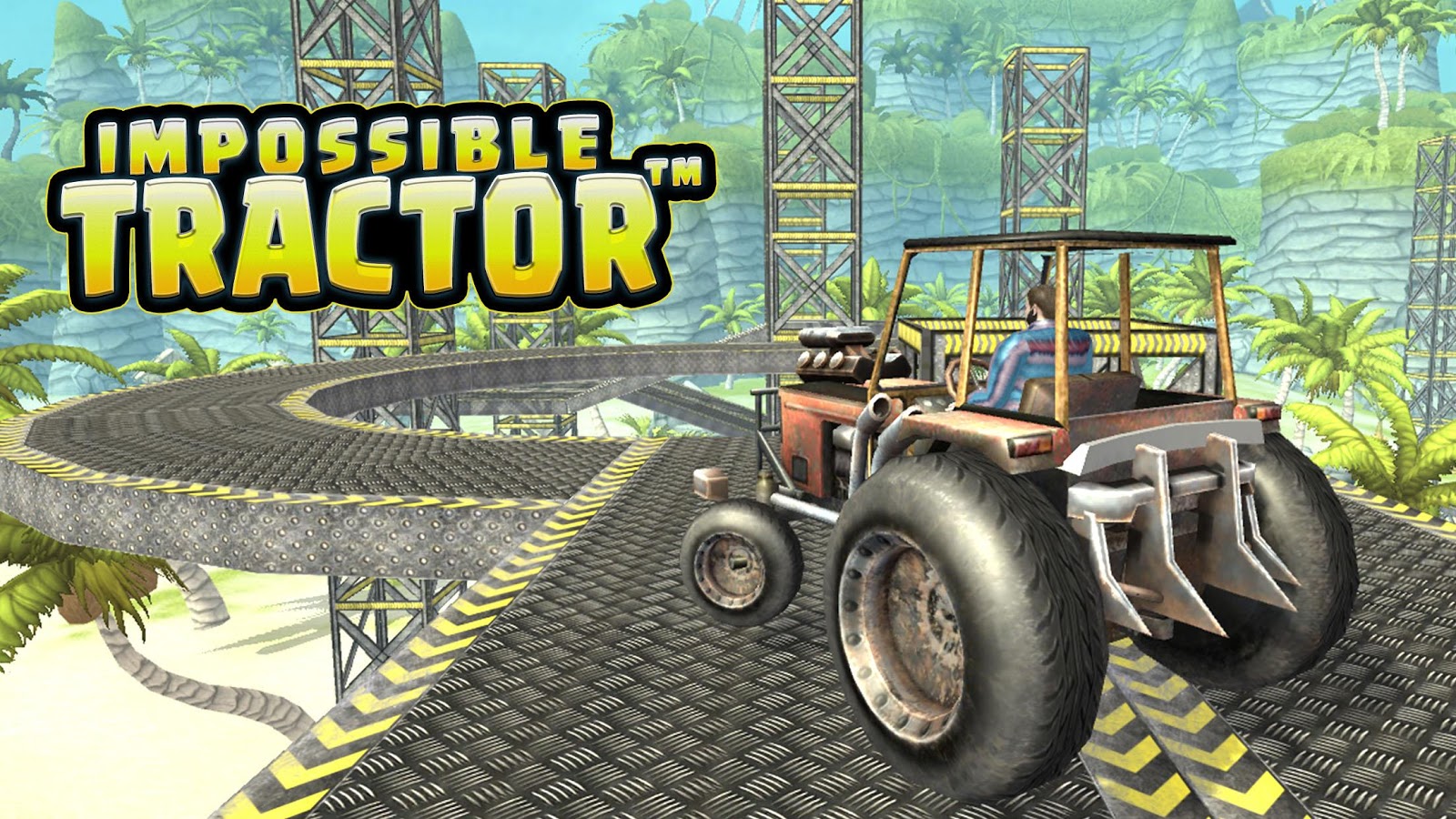 Impossible Tractor Stunts : Offroad Tracks截图1