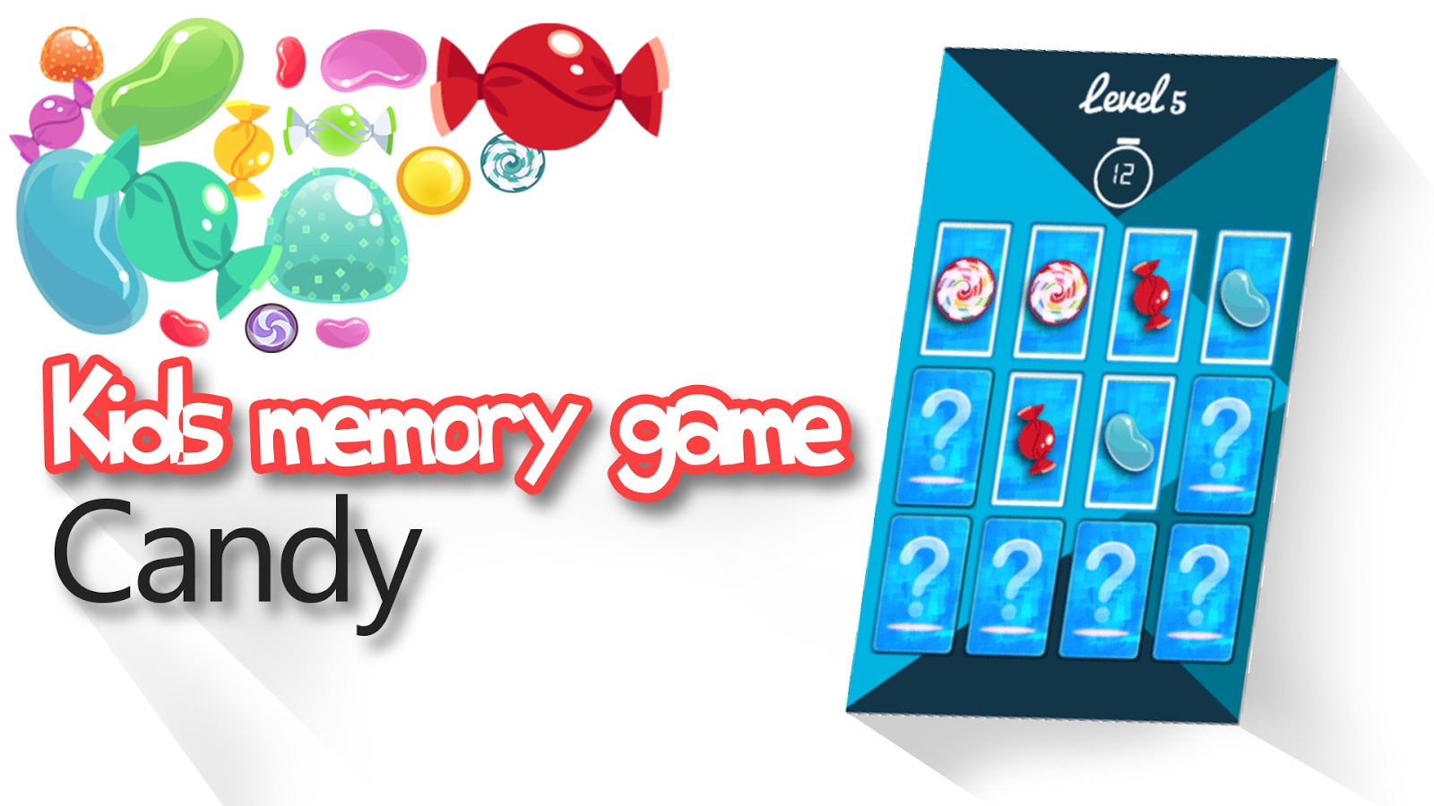 Kids memory game Candy截图1
