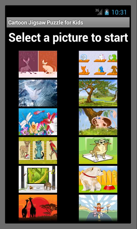 Cartoon Jigsaw Puzzle for Kids截图2