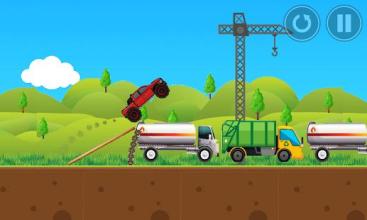 Red Monster Truck FREE截图1