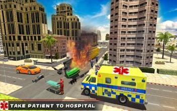 Ambulance Driving Simulator 2018 - Rescue Games截图1