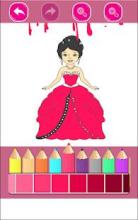 Girl Princess Coloring Book Game截图2