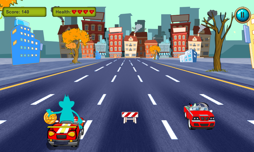 Cat Racer - Oggy Cartoon Run截图1