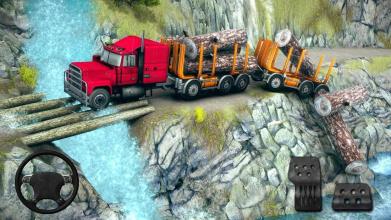 Offroad Cargo Truck Driving 2018: Hill Logging截图3