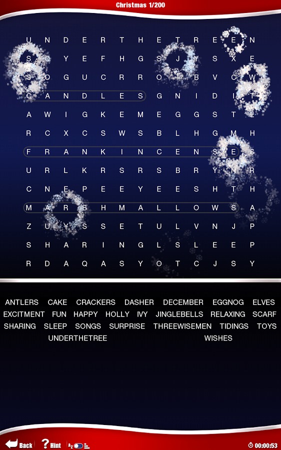 Astraware Christmas Wordsearch截图5