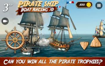 Pirate Ship Boat Racing 3D截图1