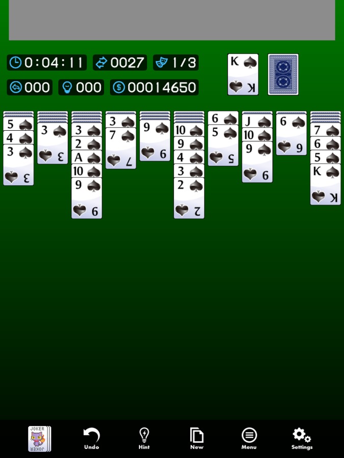 Spider Solitaire JKR截图5