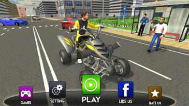 Modern City ATV Taxi Sim: Quad bike Simulator 2018截图4