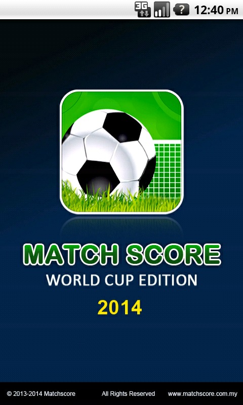 Match Score Brazil 2014截图5