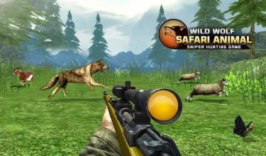 Wild Wolf Safari Animal Sniper Hunting Game截图2