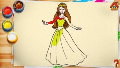 Coloring Princess Game 2018截图4