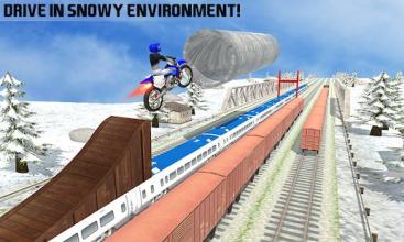 Tricky Bike Train Stunts Trail截图4