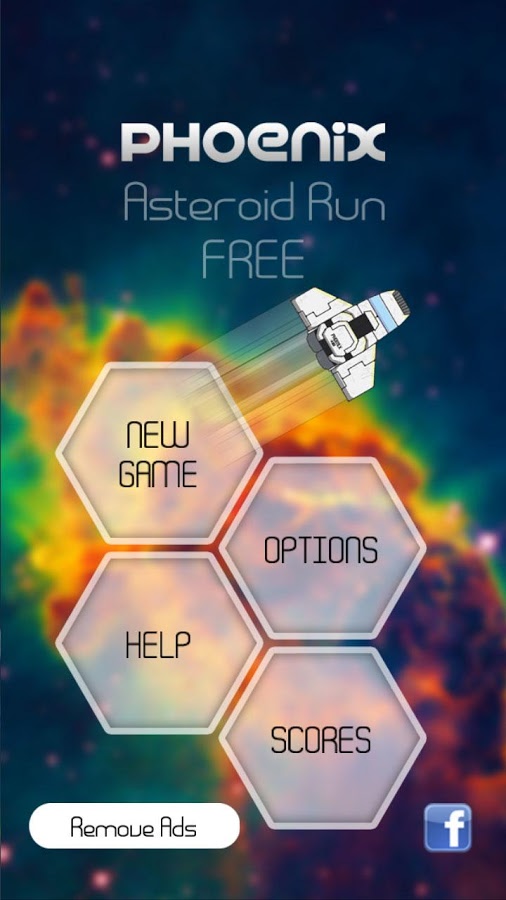 Phoenix Asteroid Run FREE截图1