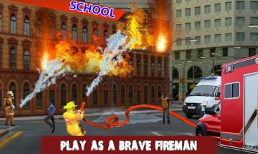 Rescue Fire Brigade Simulator - FireFighter Games截图2