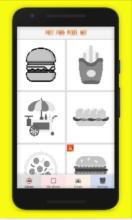 Fast Food Pixel Art - Color by number截图4