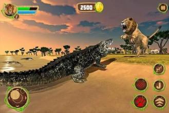 Furious Lion Vs Angry Anaconda Snake: Wild Sim截图2