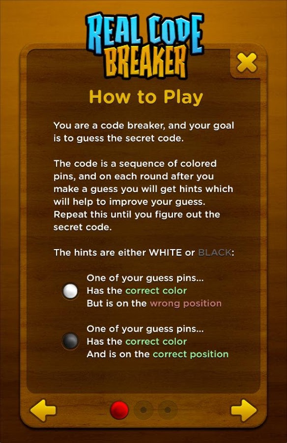 Real Code Breaker Mastermind截图3