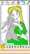 Sailor Cute Moon Coloring Book截图3