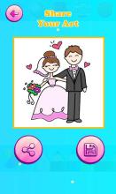 Bride and groom Coloring Game for kids截图1